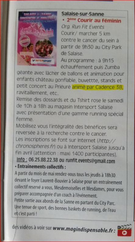Courir au feminin salaise 2017